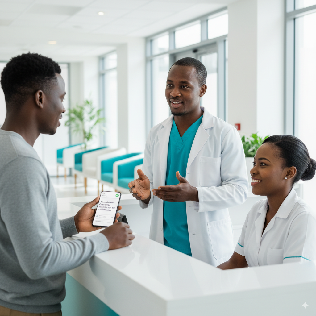 Healthcare hero illustration